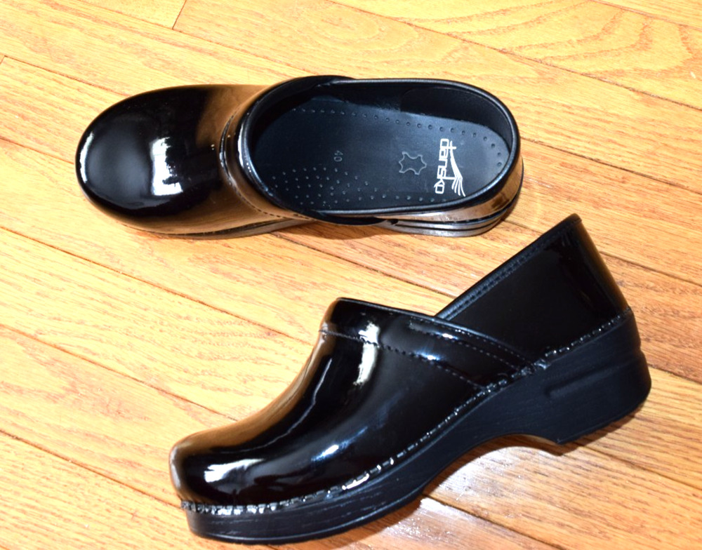 Dansko Clogs Shoes Professional Black Patent Leather Size 40 9 Brand NEW
